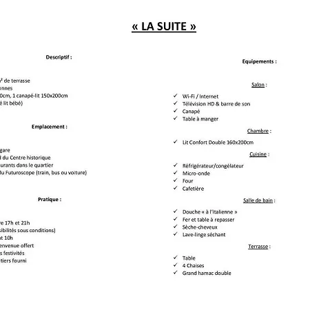 La T2 40m2 Avec Terrasse 1ch-4pers アパート *